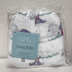 Aden + Anais Abby Lane Splash Mermaid Swaddle Blanket in a Bag Muslin Cotton NWT